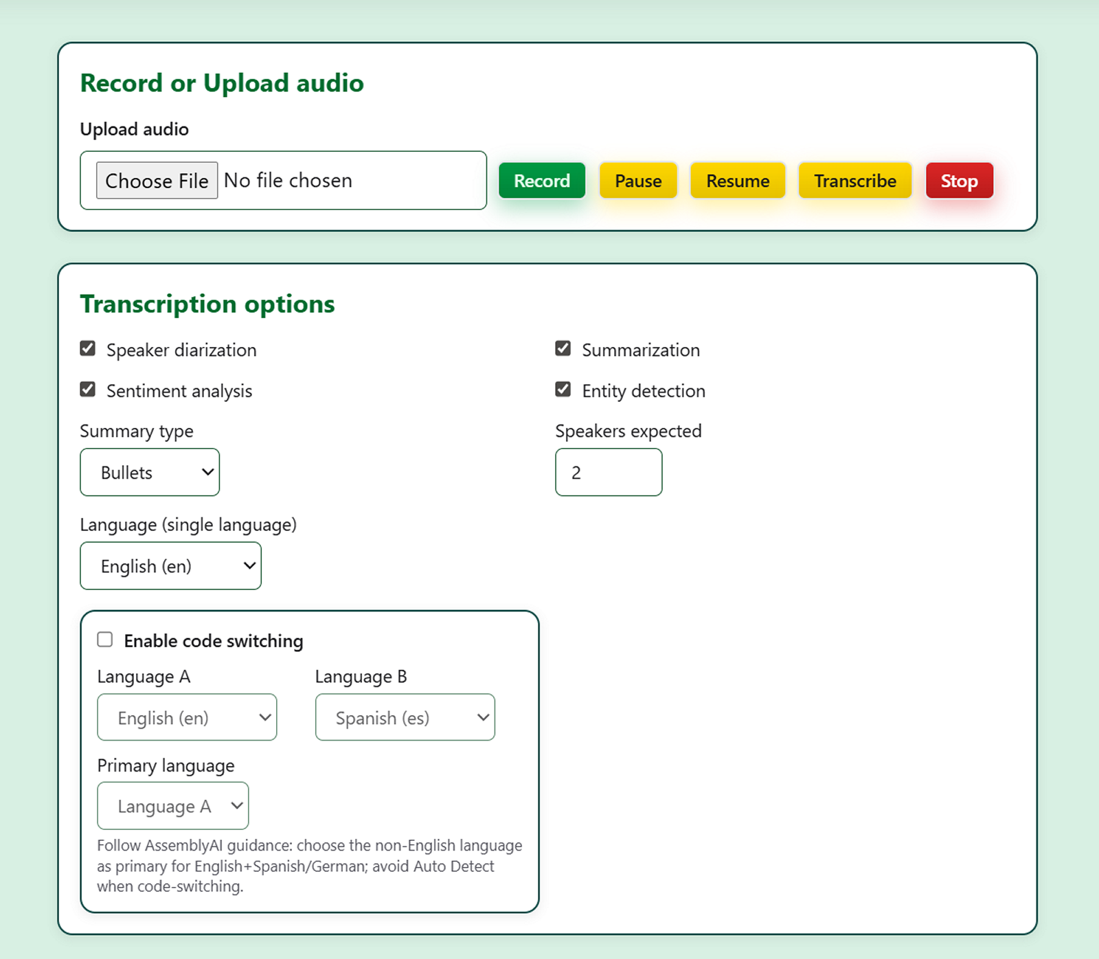 App screenshot